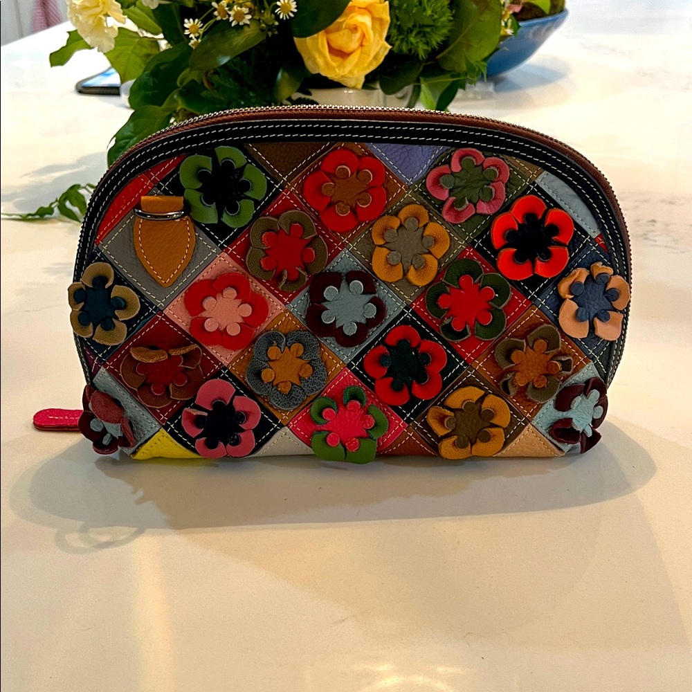 Italian Leather Patchwork Bag - NWOT